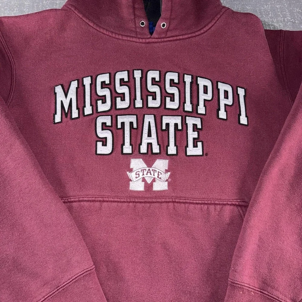 Mississippi State Bulldogs Hoodie Mens Large Red NCAA Basketball Team Edition